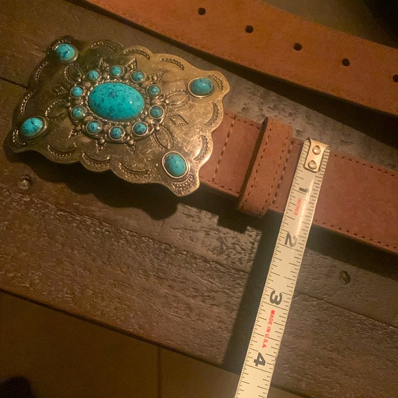 Genuine Leather Southwestern Belt Size S/M - Picture 10 of 12